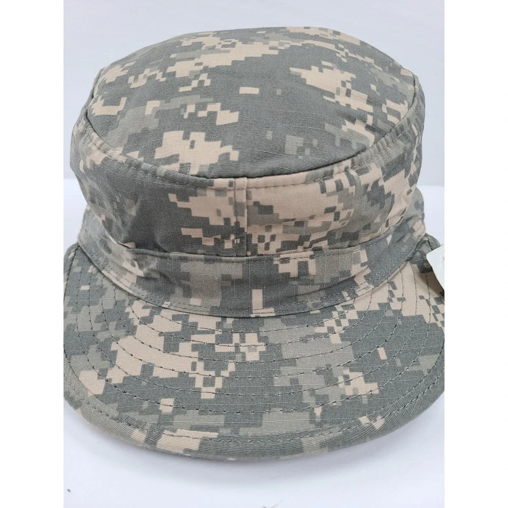 Sekri Industries ACU Digital Camo Military Patrol Cap Men 7 5/8 Green Adjustable